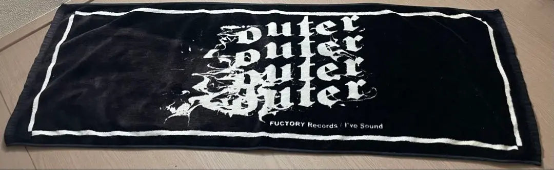 Rare Rare I've OUTER KOTOKO Logo Towel Live Goods Black