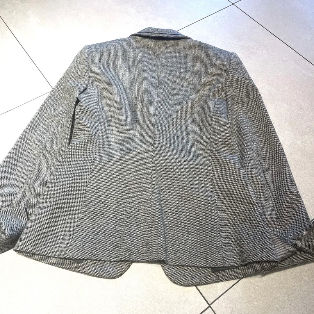 INDIVI★Chaqueta sastre de tweed con ribetes | INDIVI★ツイードテーラードジャケット パイピング