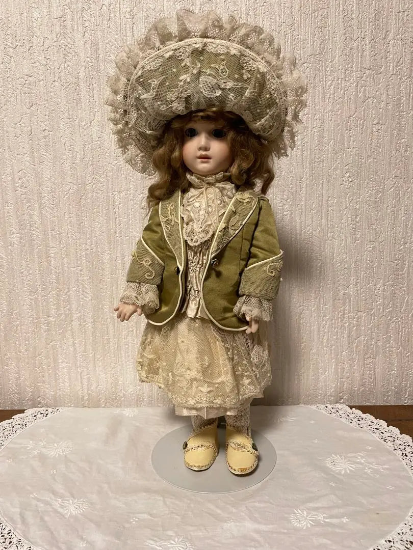 Bisque Doll ③ (Usa encaje antiguo) Jumo Repro All Bisque