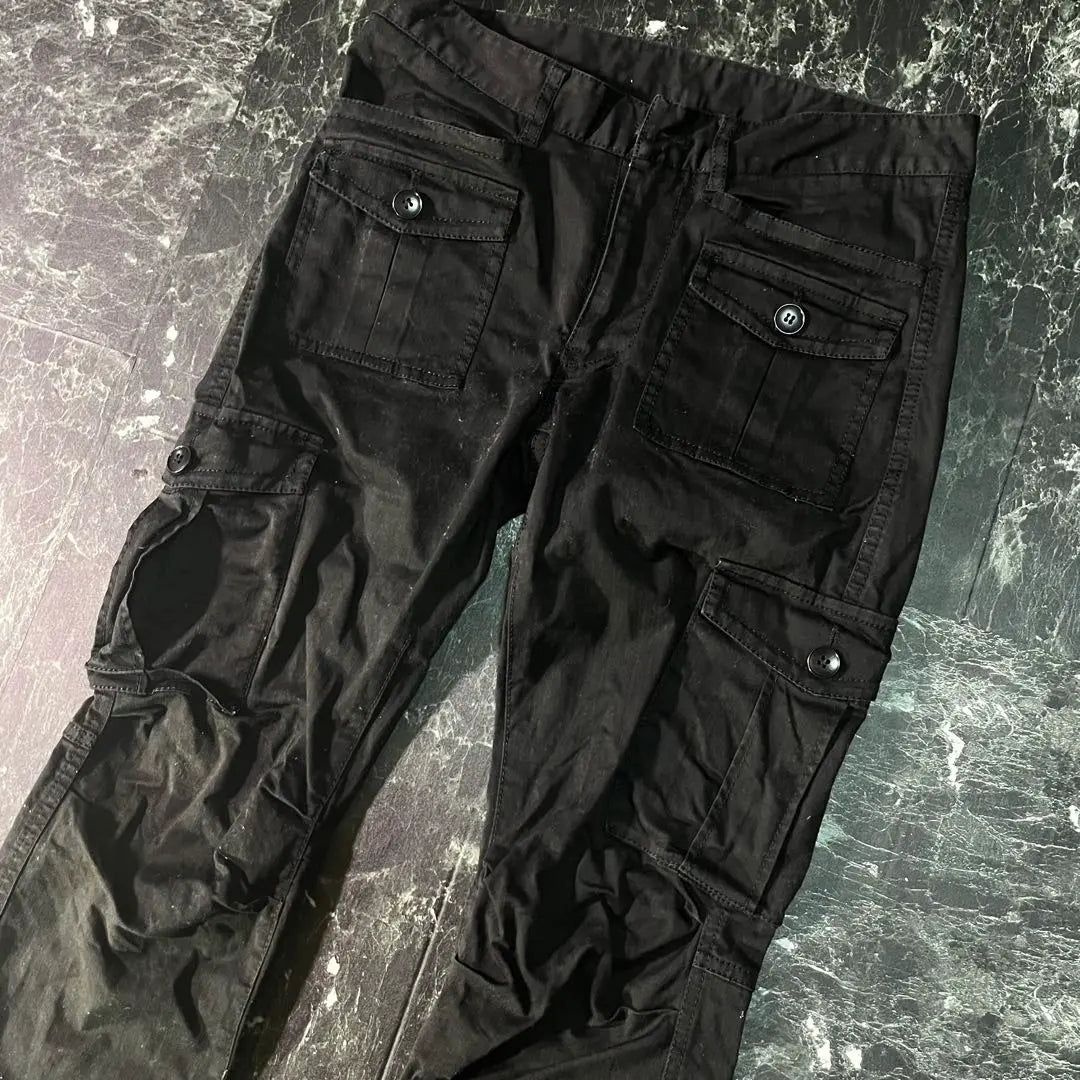 【CULTURA PERSONALIZADA】Pantalones cargo con 8 bolsillos 40