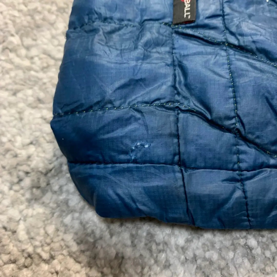 North face fabric Light down jacket M size blue blue embroidery logo | ノースフェイス 生地薄め ダウンジャケット Mサイズ 青色 ブルー 刺繍ロゴ