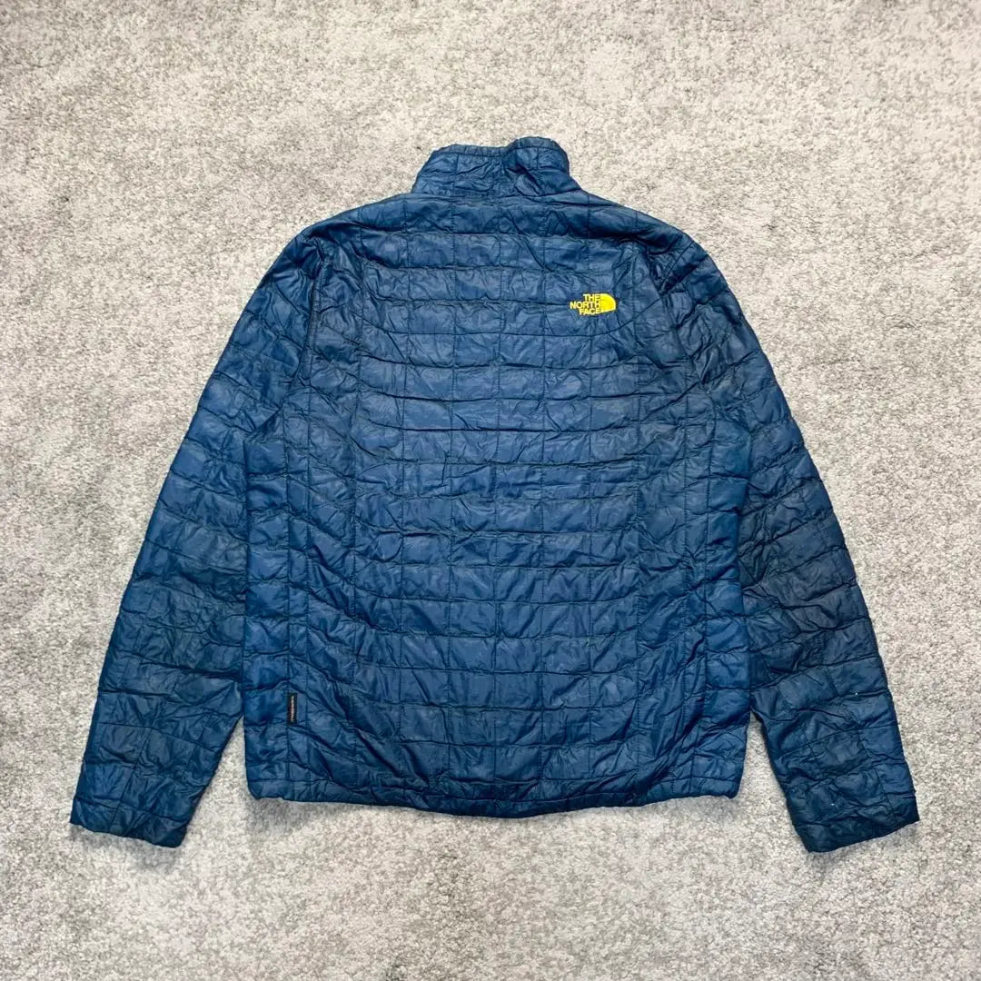 Tela North Face Plumífero ligero talla M azul logo bordado azul | ノースフェイス 生地薄め ダウンジャケット Mサイズ 青色 ブルー 刺繍ロゴ