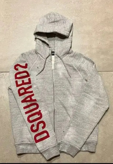 Precio habitual: 110 000 ❗Sudadera con capucha gris jaspeada DSQUARED2