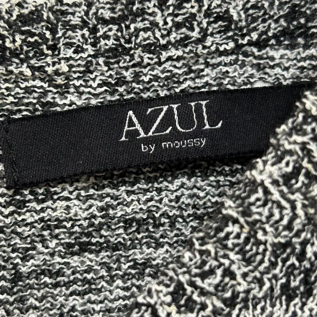 AZUL BY MOUSSY V-neck Summer Knit Black Ꮇ