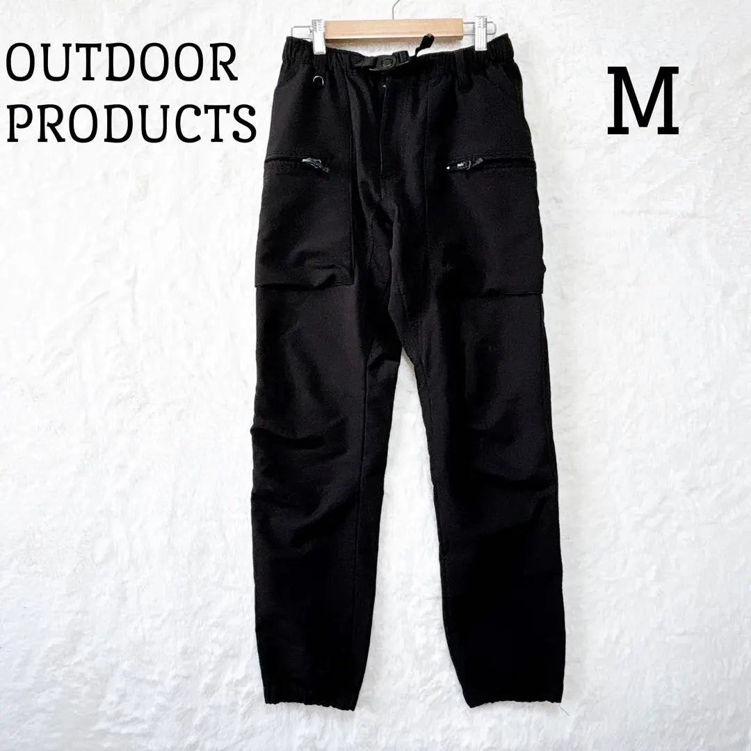 Pantalones cargo Outdoor Products con cinturón Negro M Casual para hombre