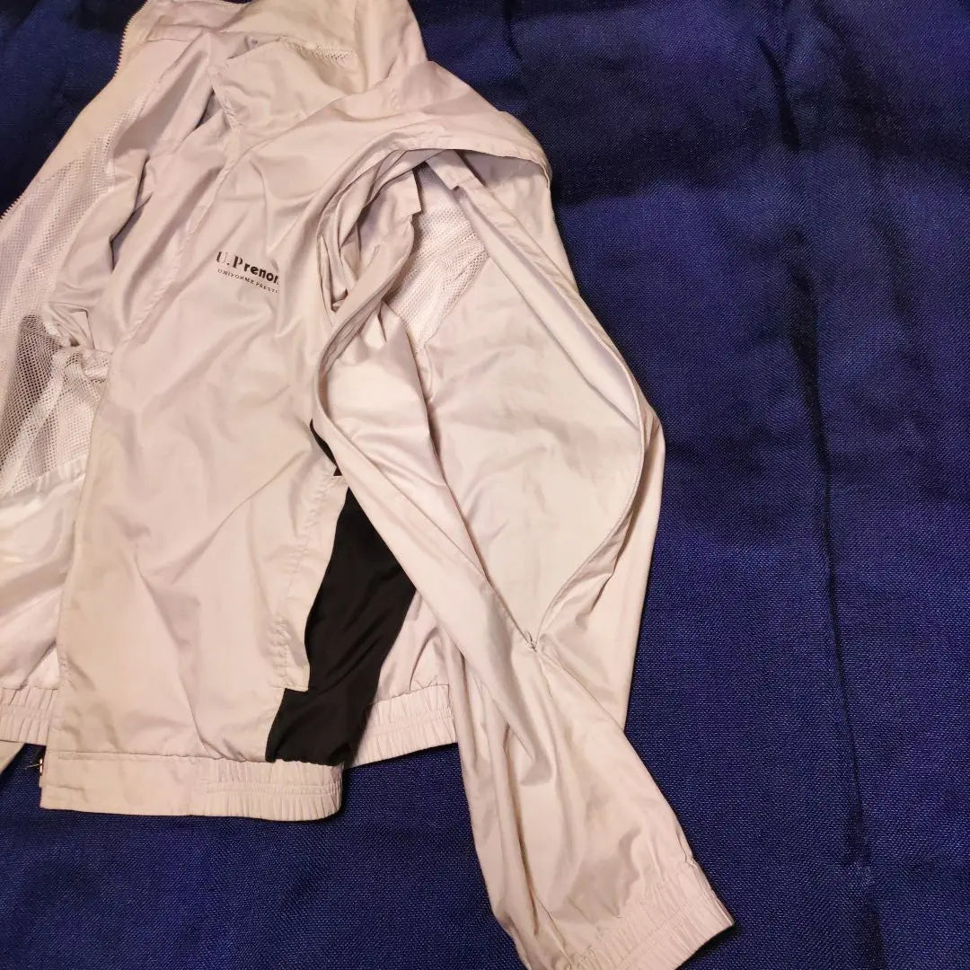 Renoma Windbreaker, white light gray, sleeves open and closure