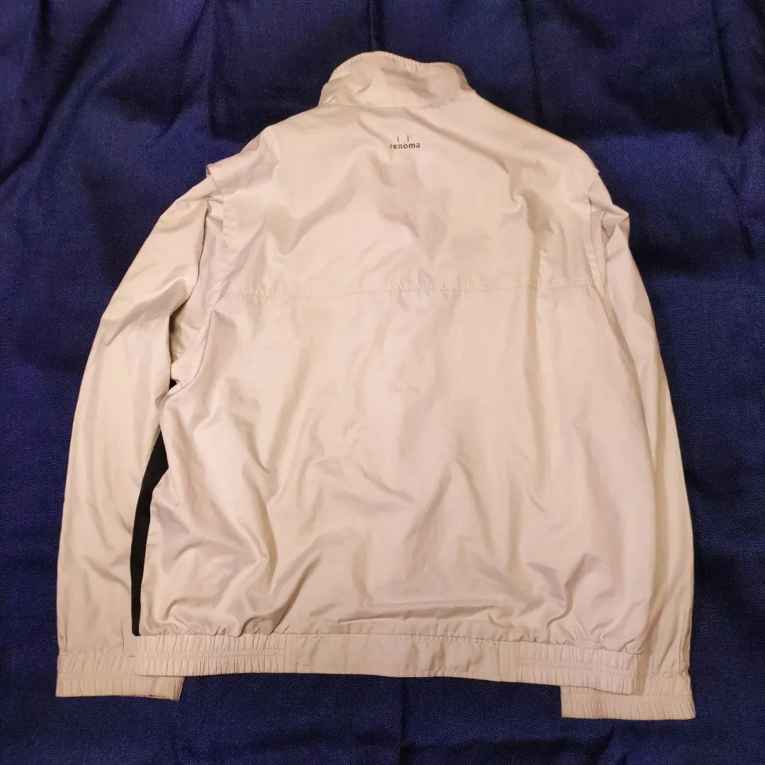 Renoma Windbreaker, white light gray, sleeves open and closure