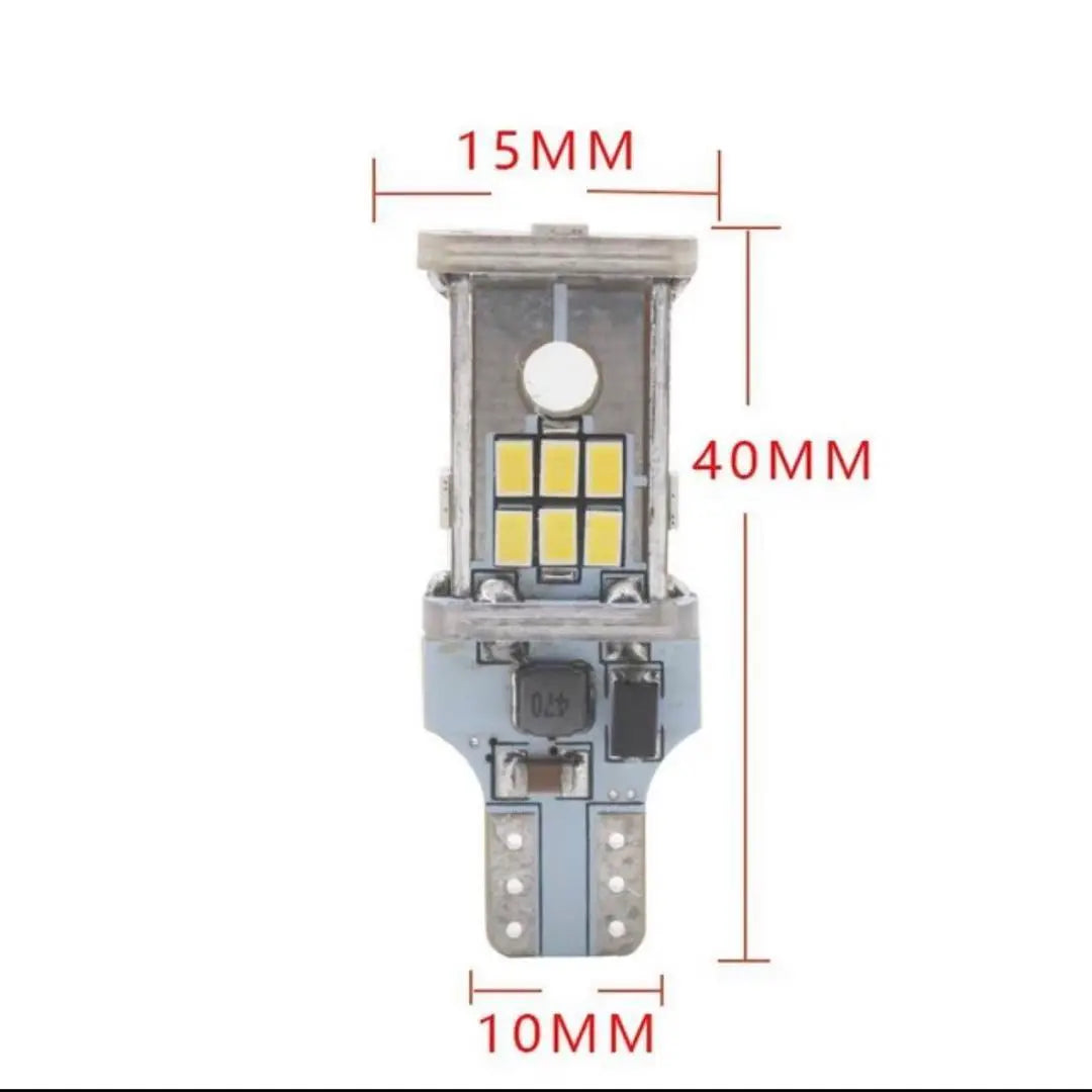 2 bombillas LED Canbus T10 3030 12SMD para luz de lectura interior