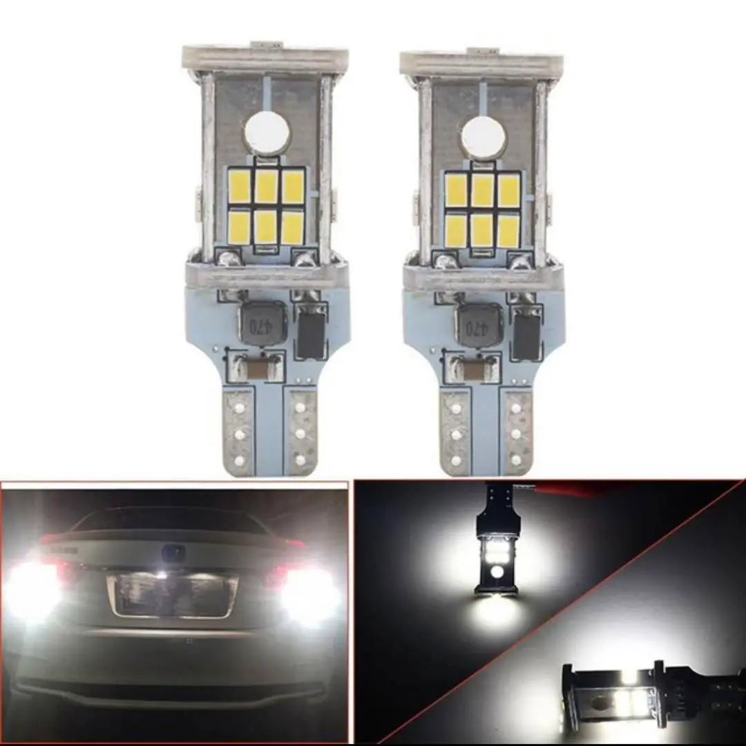 2 bombillas LED Canbus T10 3030 12SMD para luz de lectura interior