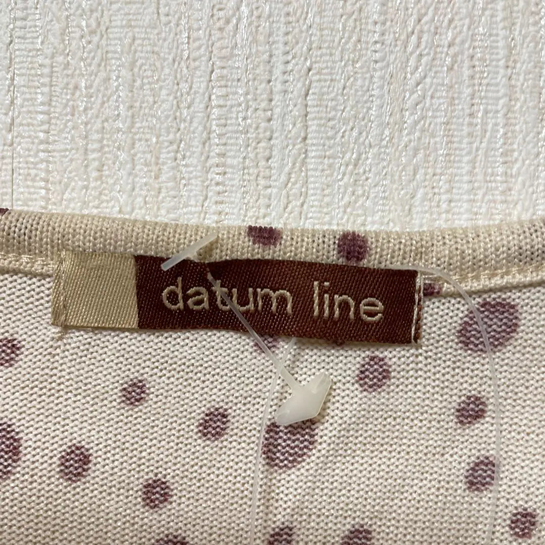 ❤️New tag included❤️datumline [L] Long sleeve tunic dot pattern brown