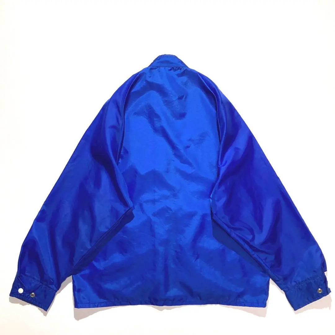 70s 80s Esso Full Zip Nylon Racing Jacket Blue White