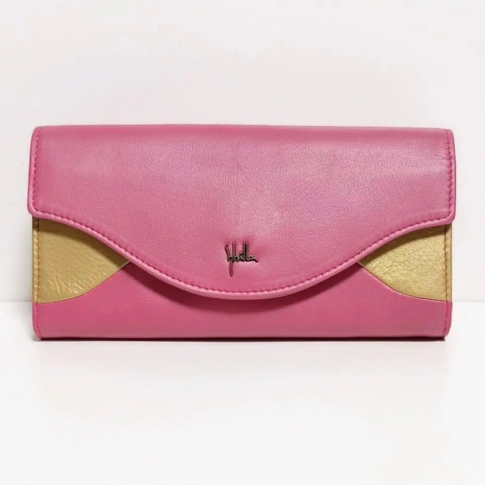 ┈Sybilla┈ Cartera larga/Rosa/Piel de vacuno