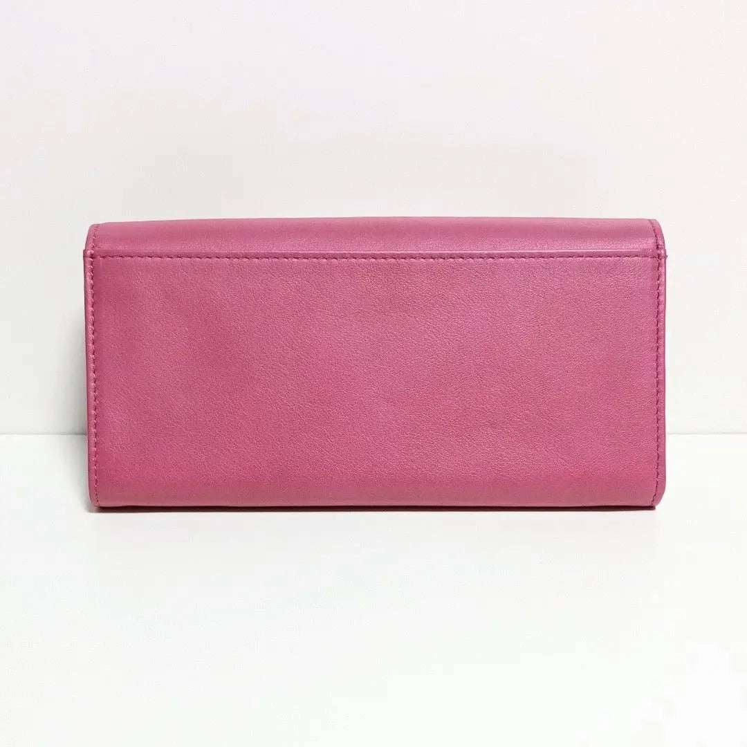 ┈Sybilla┈ Cartera larga/Rosa/Piel de vacuno