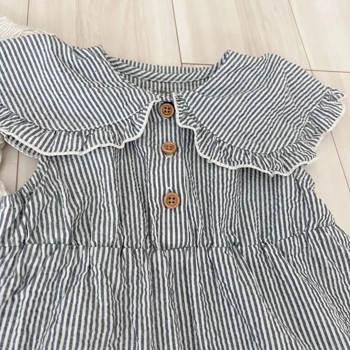 Organic cotton striped dress