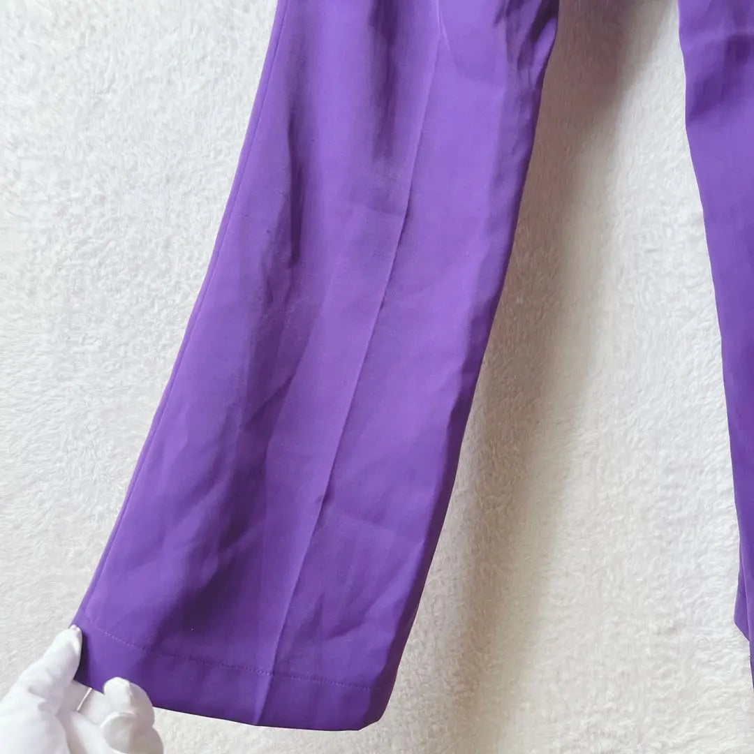 Gallery Straight Pants Purple Casual Simple Spring/Summer F