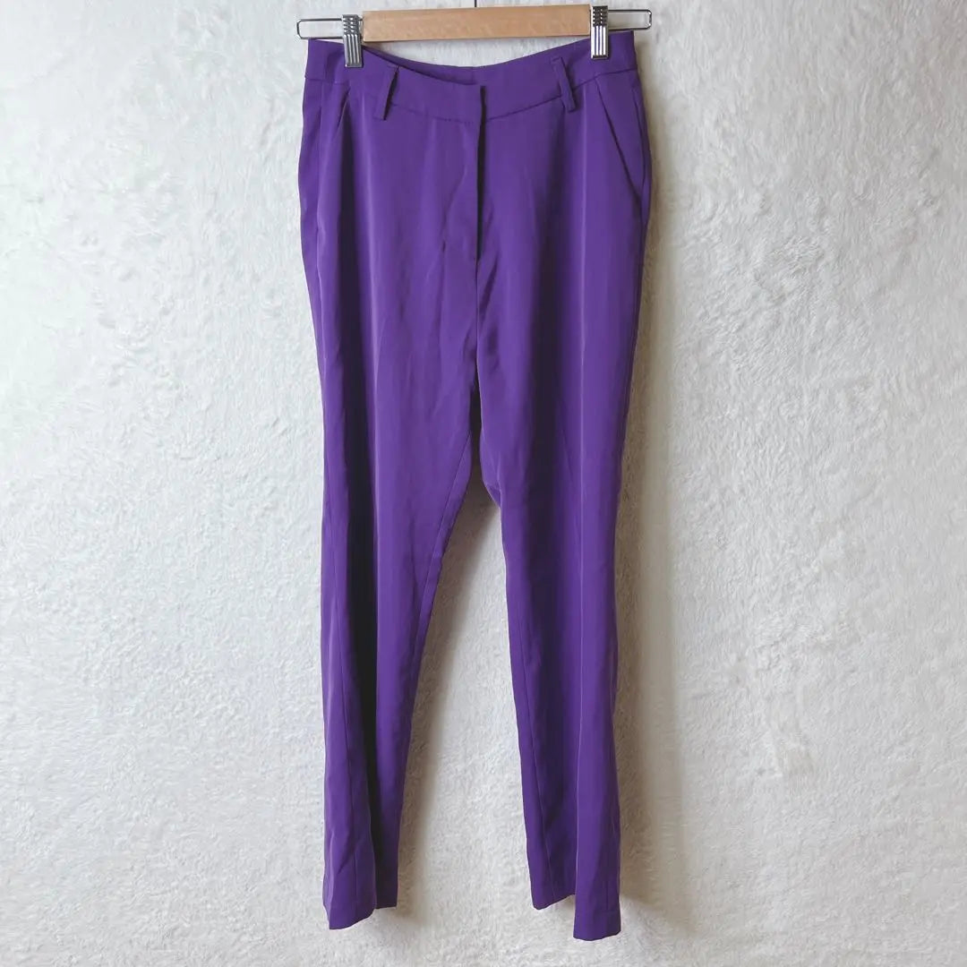 Gallery Straight Pants Purple Casual Simple Spring/Summer F