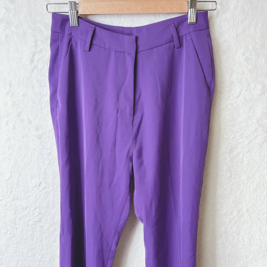 Gallery Straight Pants Purple Casual Simple Spring/Summer F