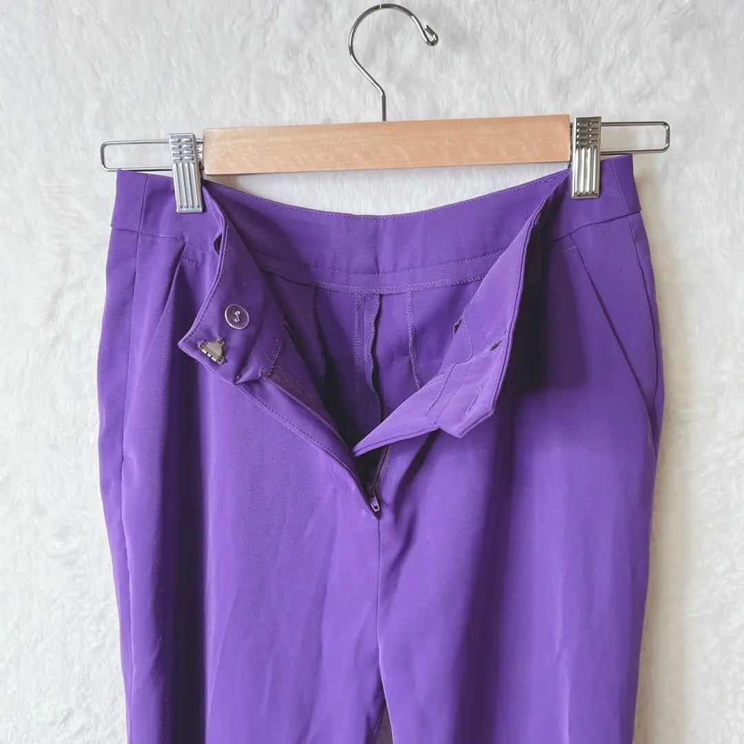 Gallery Straight Pants Purple Casual Simple Spring/Summer F