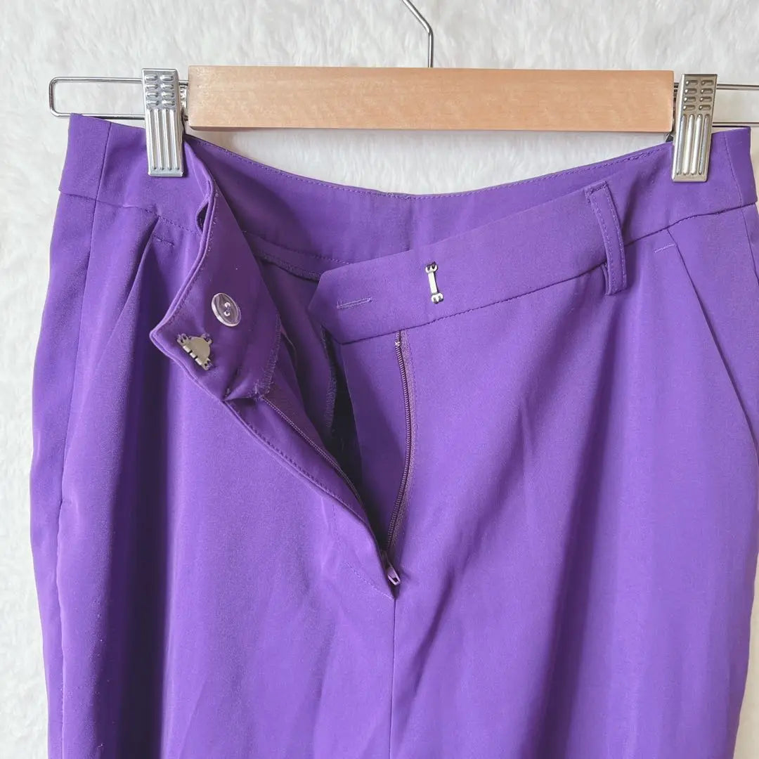 Gallery Straight Pants Purple Casual Simple Spring/Summer F