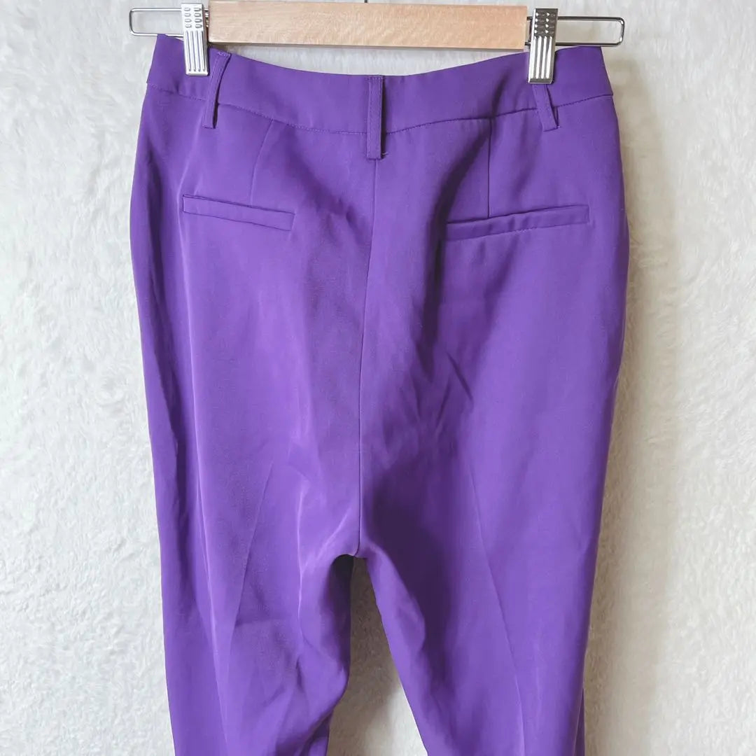 Gallery Straight Pants Purple Casual Simple Spring/Summer F