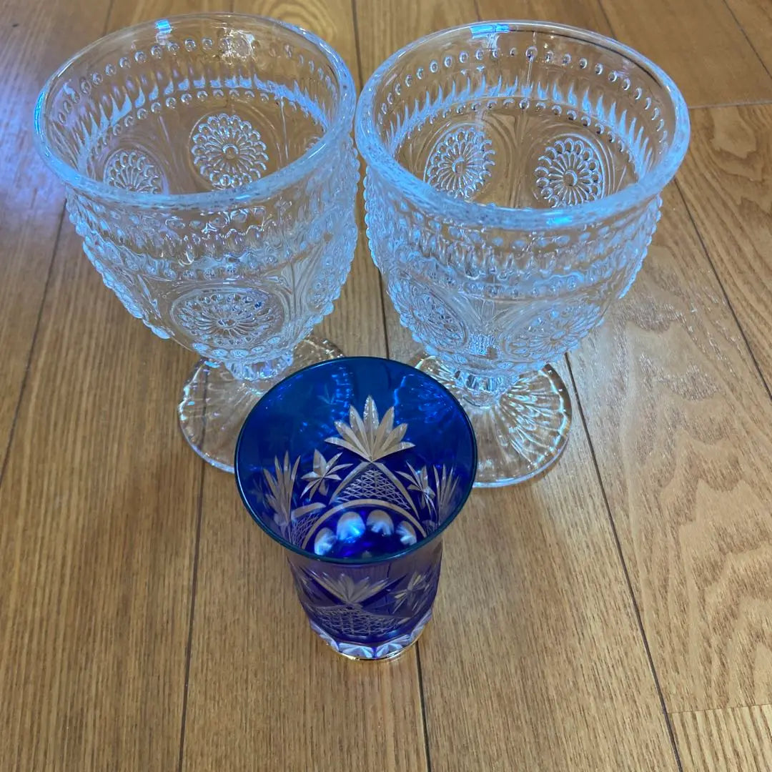 Crystal Glass Glass Set of 3