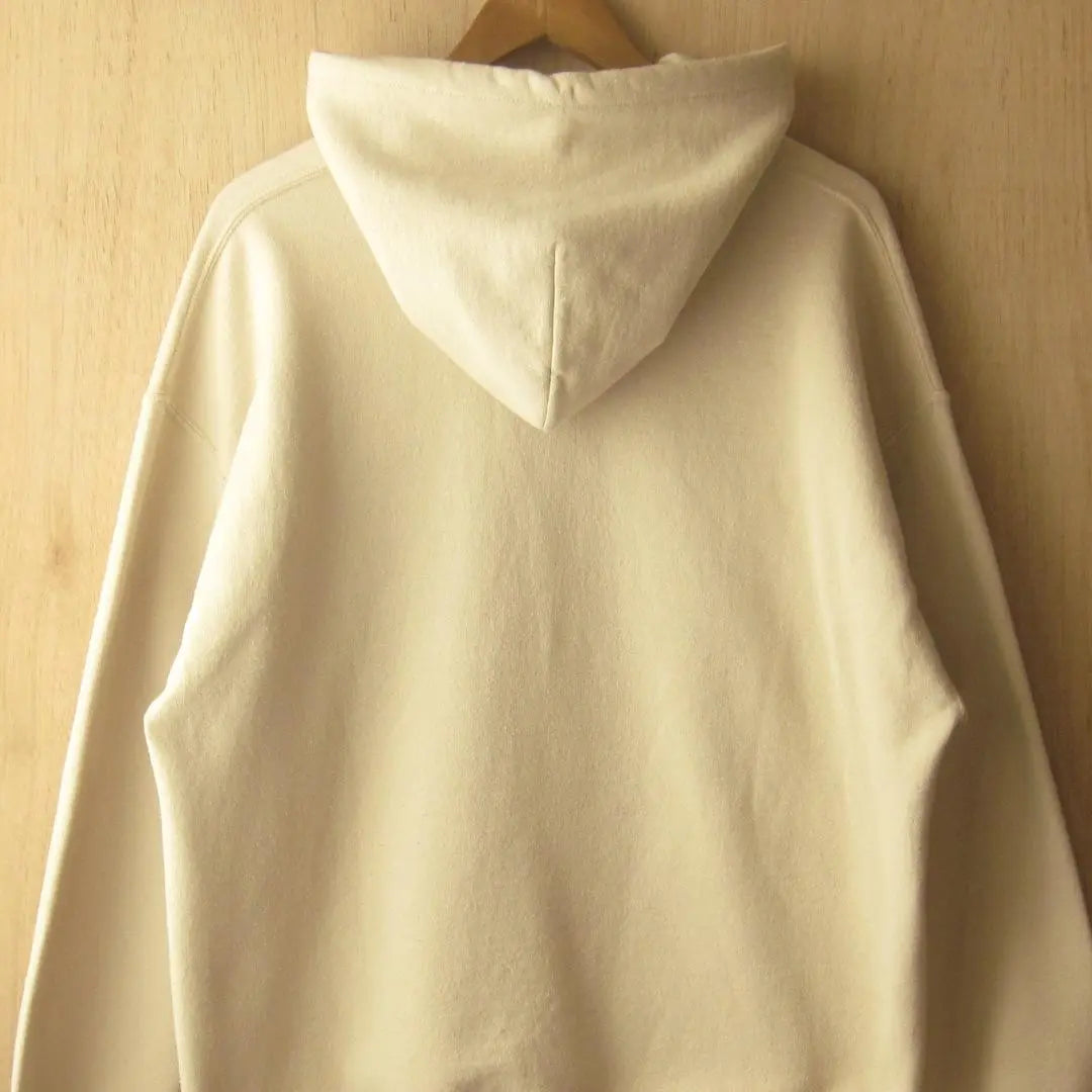 Beige L plain GILDAN fleece sweatshirt hoodie hoodie