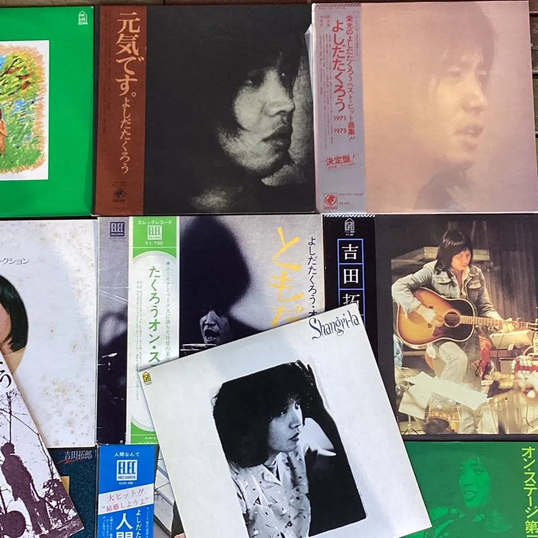 Takuro Yoshida Disco 19 hojas YDD0322-17 | 吉田拓郎 レコード 19枚 ydd0322-17