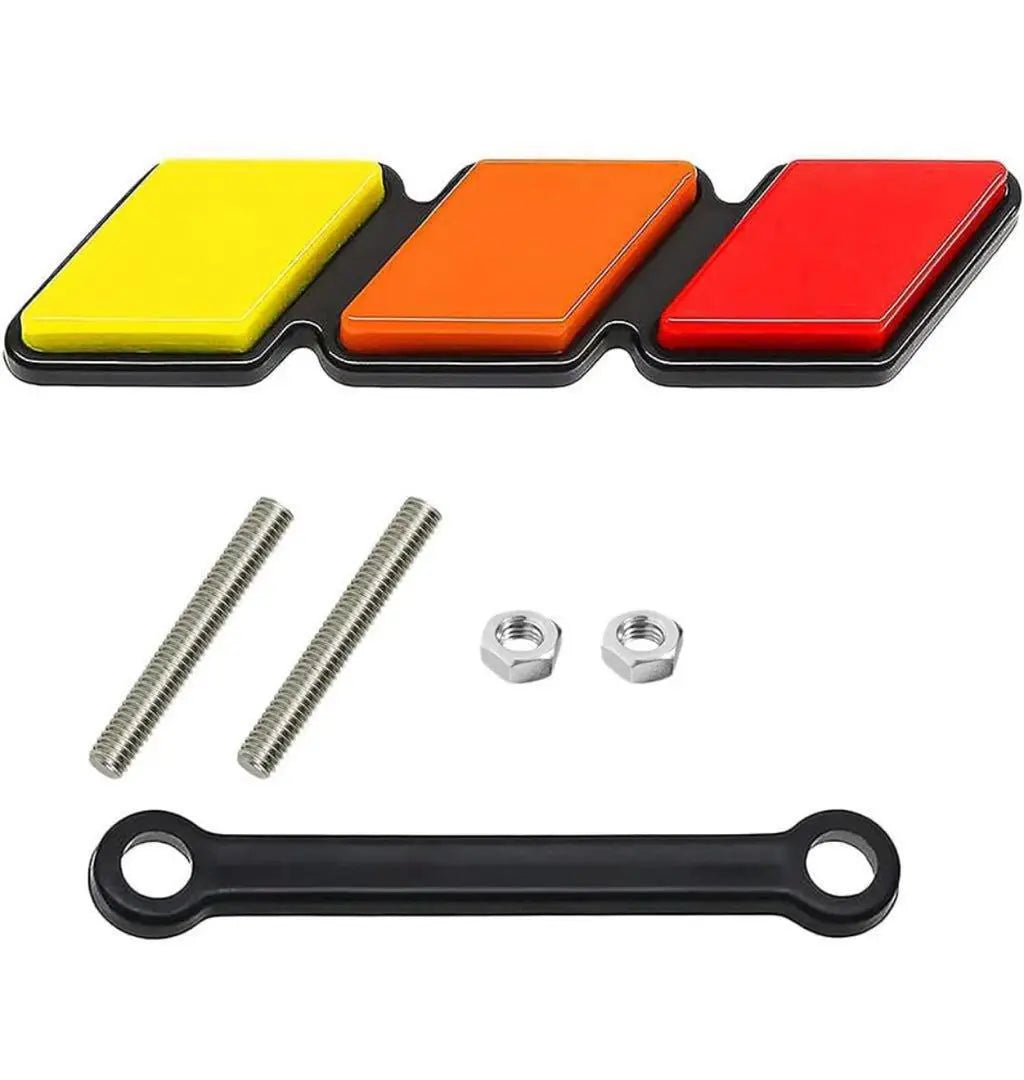 Three Color Grill Badge Emblem Decoration Car Truck Label