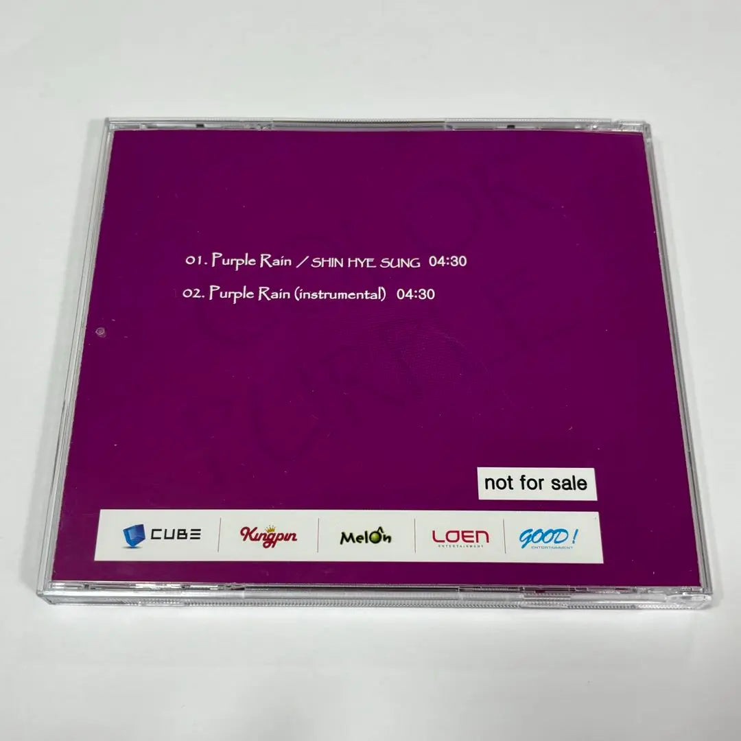 COLOR PURPLE Shinheson CD Purple Rain myths not for sale | COLOR PURPLE シンヘソン CD Purple Rain 神話 非売品