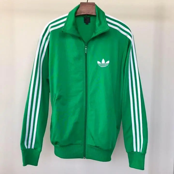 80s☆Adidas☆ Vintage☆Jacket☆Green☆S~M☆Jersey