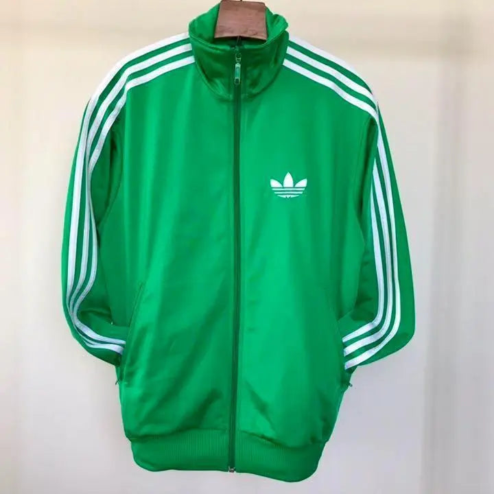 80s☆Adidas☆ Vintage☆Jacket☆Green☆S~M☆Jersey