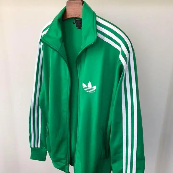 80s☆Adidas☆ Vintage☆Jacket☆Green☆S~M☆Jersey