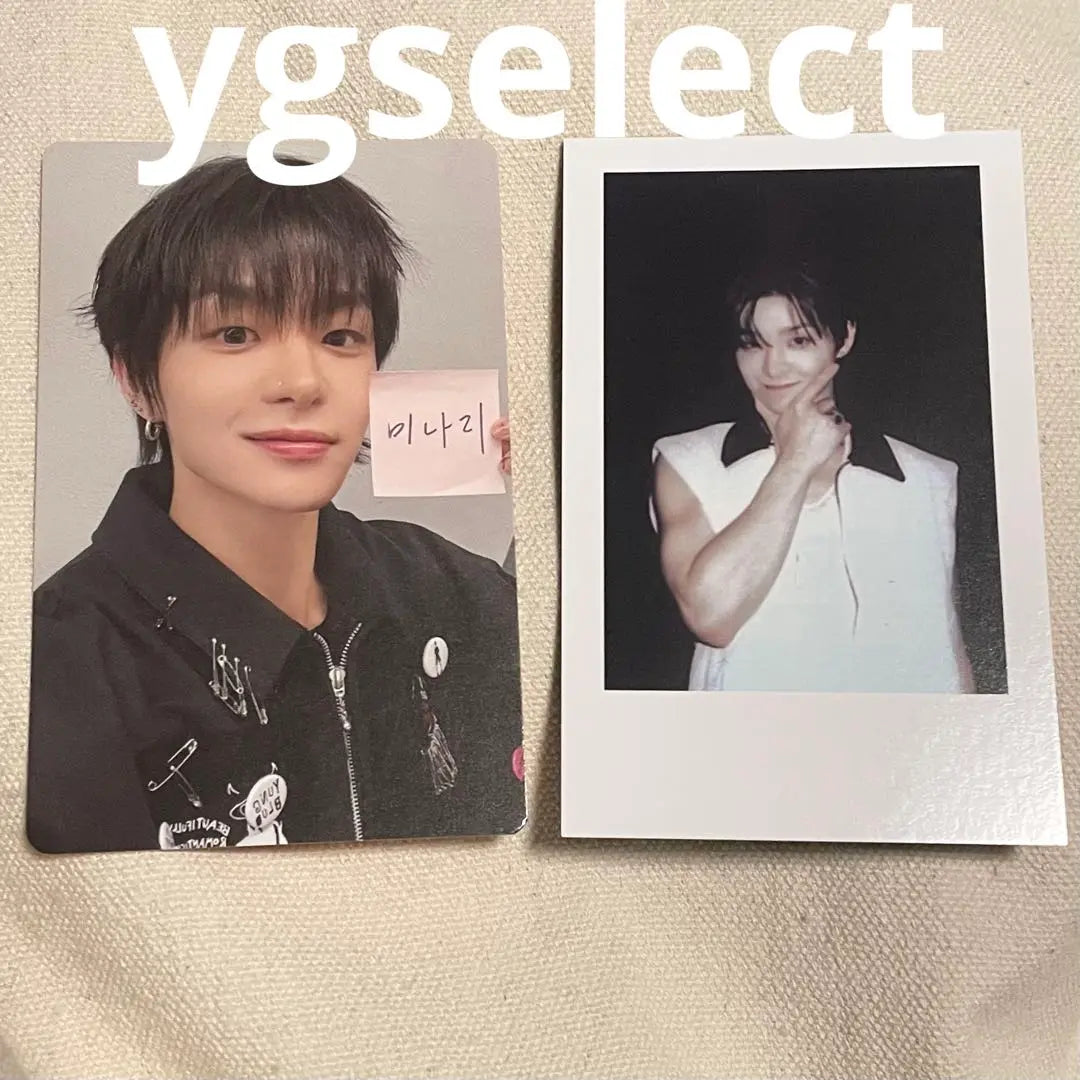 treasure Jihoon Trading Card Polaroid ygselect YELLOW