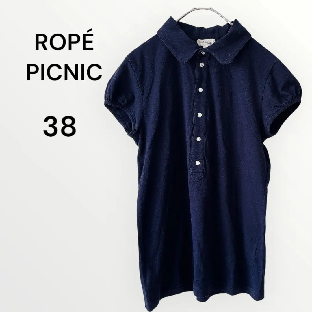 Lope Picnic Tops Polo Shirt Cotton Blend Casual Simple Tight M