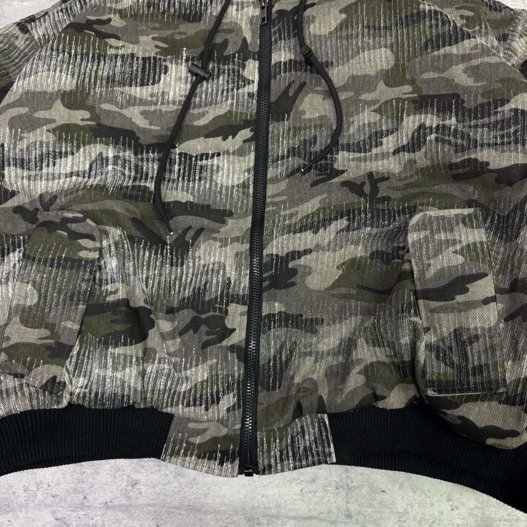 [Immediate shipping] Camouflage flight blouson oversized