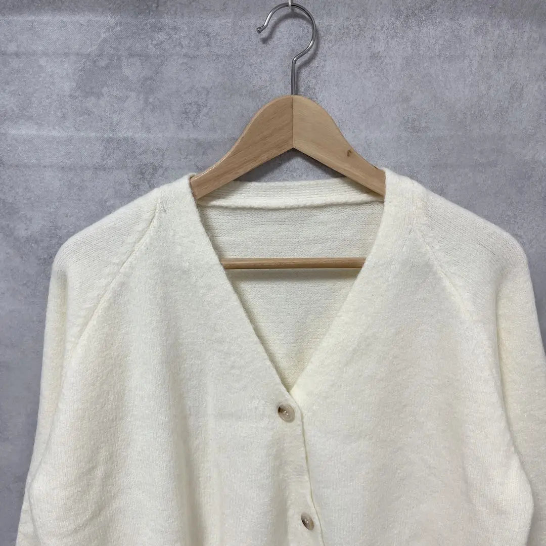 CALLAUTIA Karautia V neck cardigan asymmetric beautiful goods | callautia カラウティア　Vネックカーディガン アシンメトリー　美品