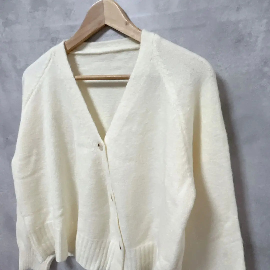 CALLAUTIA Karautia V neck cardigan asymmetric beautiful goods | callautia カラウティア　Vネックカーディガン アシンメトリー　美品