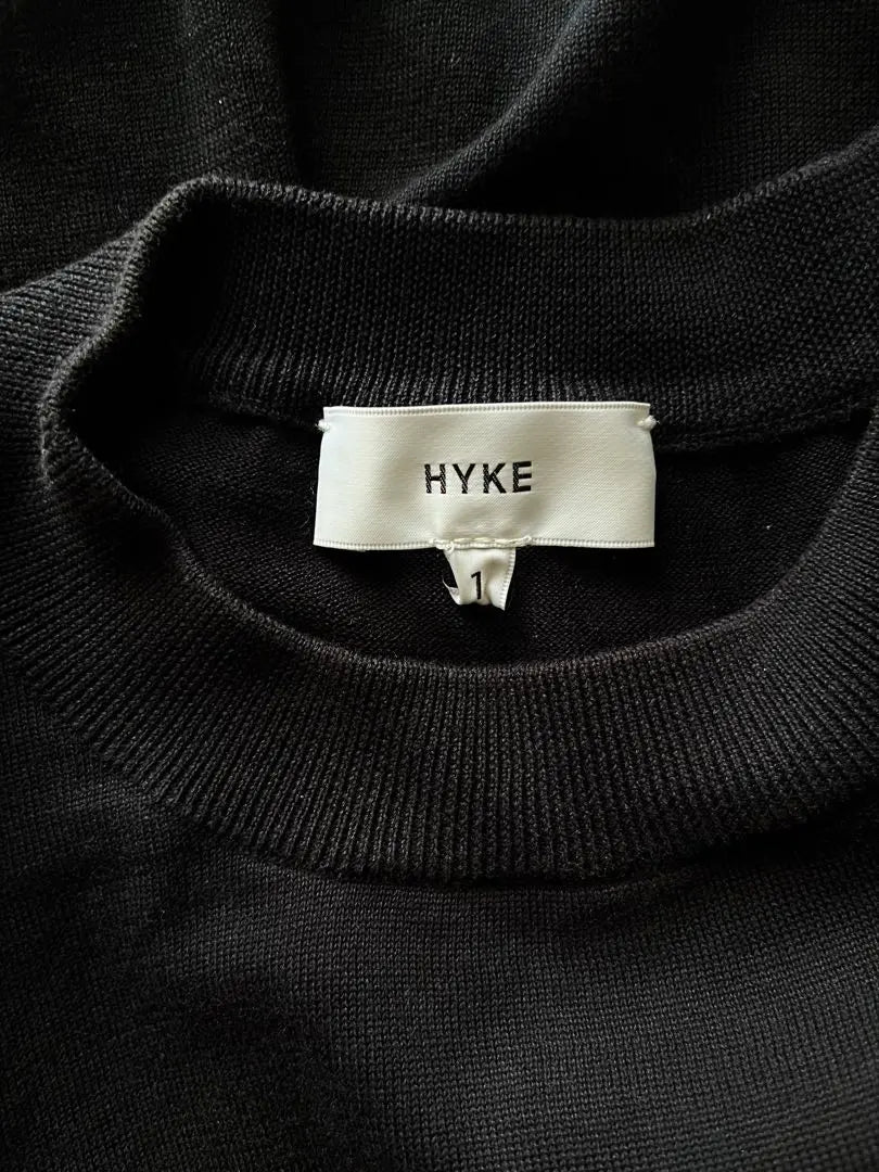 HYKE CREW NECK SHORT-SLV SWEATER