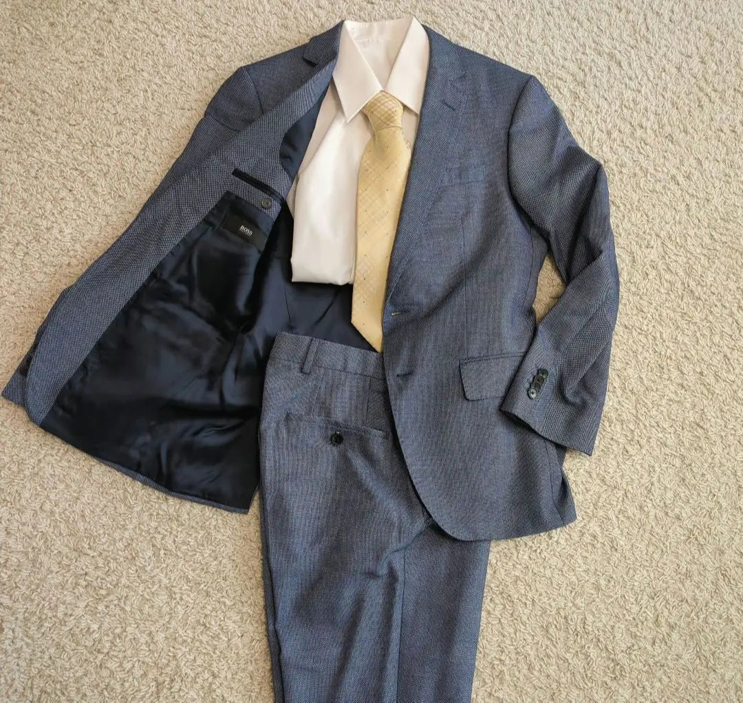 [Good condition] HUGOBOSS Suit Setup 2B Slim Fit 44A