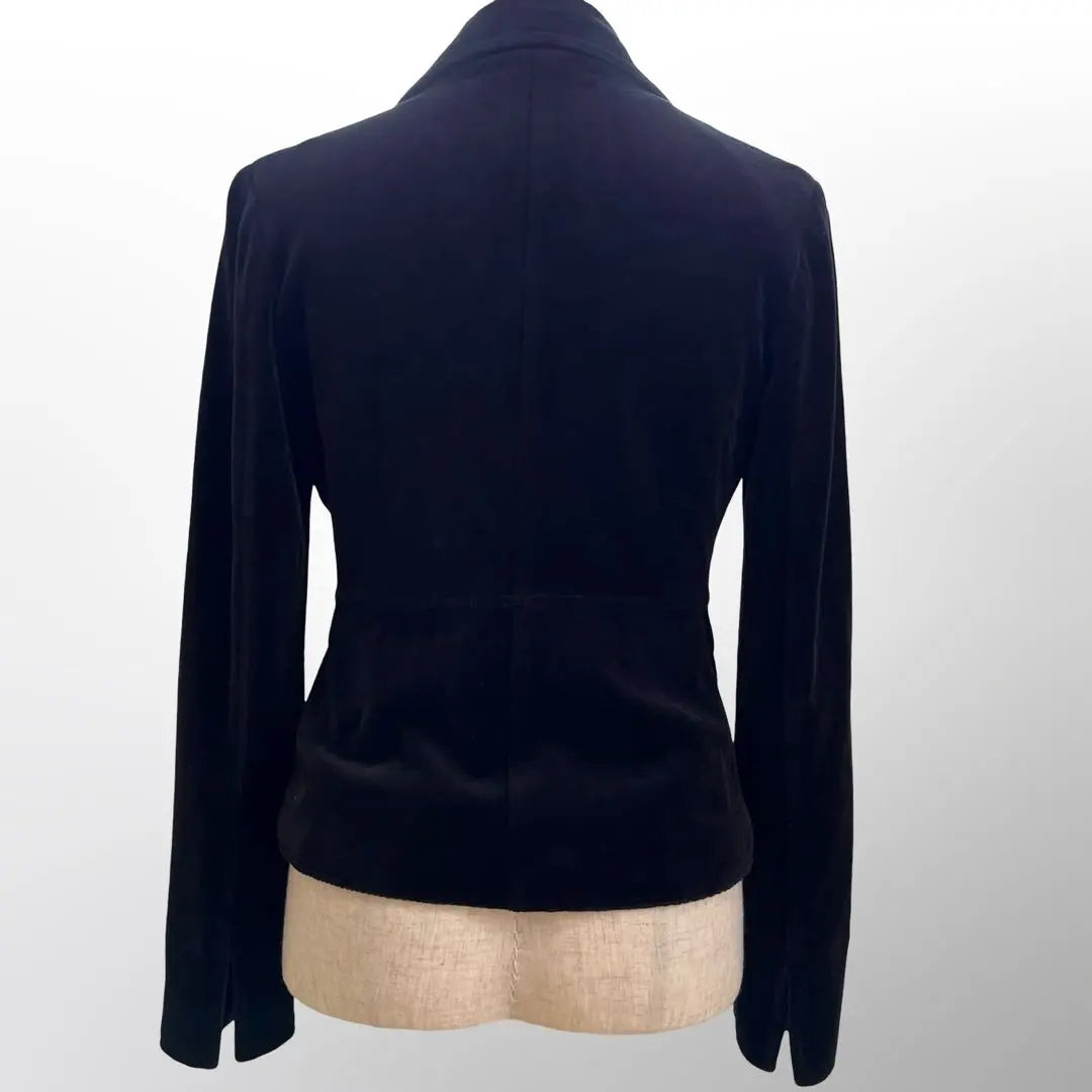 Chaqueta de terciopelo entallada para mujer de Rougevif, color negro, equivalente a talla 1 S