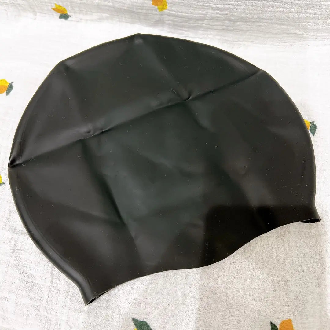 Silicone Swim Cap Black S Size Black