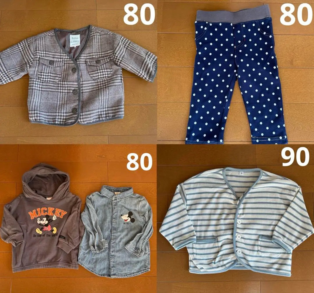 Baby Clothes Disney Birthday Bulk Sale 80-90 | ベビー 服 ディズニー バースデー まとめ売り 80〜90