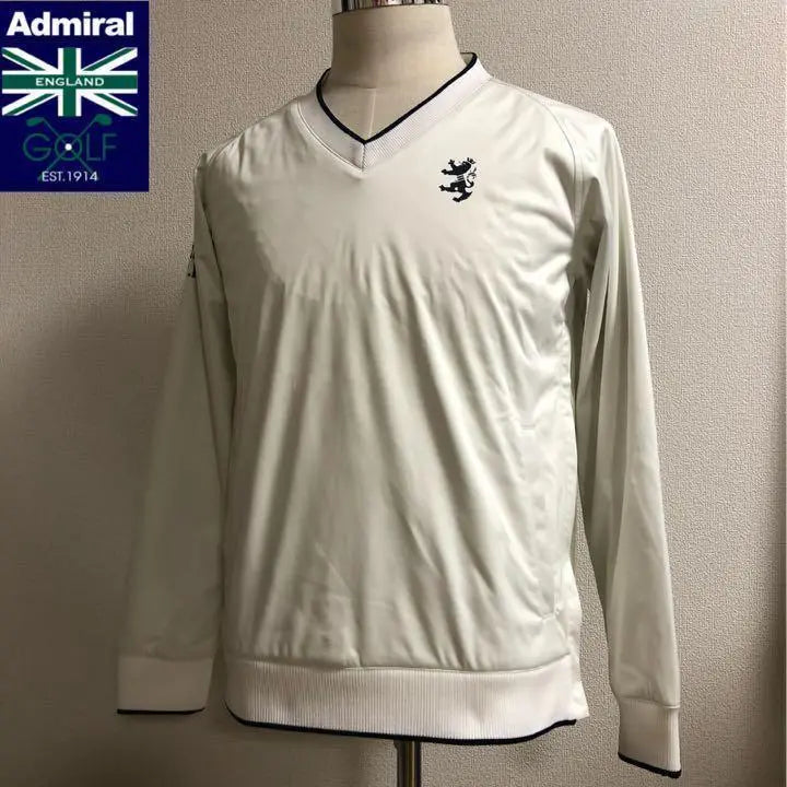 Admiral Golf★Sneed Coverall Windproof Water Repellent★White M size