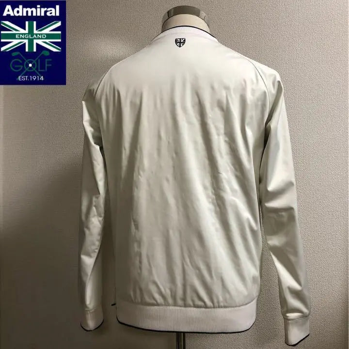 Admiral Golf★Mono Sneed resistente al viento y al agua★Blanco talla M