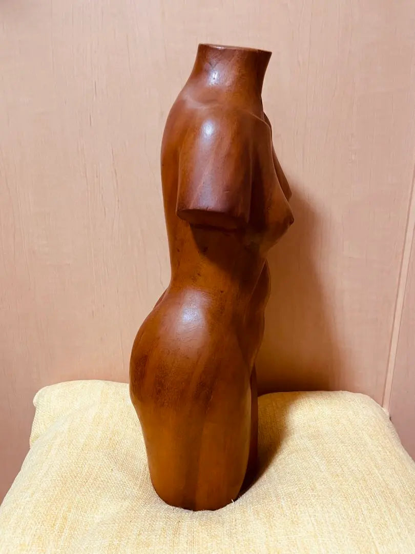 [Escala 1/2 aproximadamente 40 cm] Imagen de mujer desnuda escultura figura torsevo muñeca torso | 【1/2スケール約40cm】裸婦像 木彫り彫刻フィギュア トルソー 人形胴体