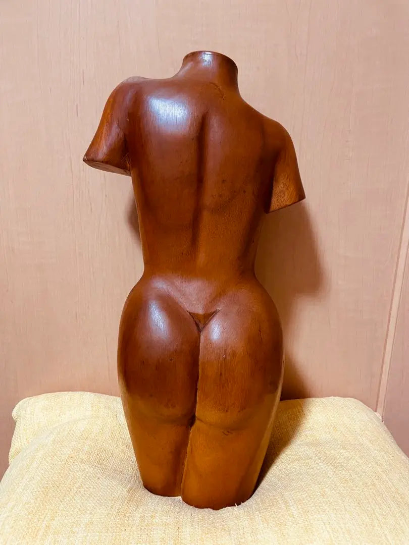 [1/2 scale approximately 40cm] Nude woman image sculpture sculpture figure torsevo doll torso | 【1/2スケール約40cm】裸婦像 木彫り彫刻フィギュア トルソー 人形胴体