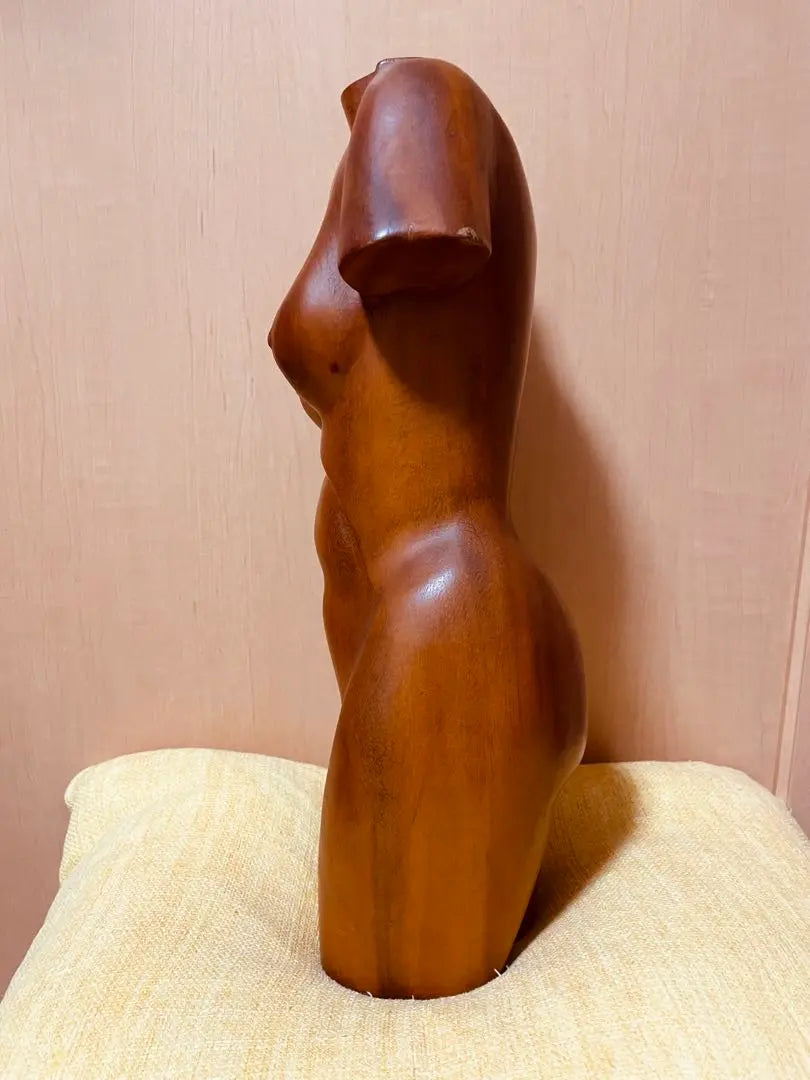 [Escala 1/2 aproximadamente 40 cm] Imagen de mujer desnuda escultura figura torsevo muñeca torso | 【1/2スケール約40cm】裸婦像 木彫り彫刻フィギュア トルソー 人形胴体