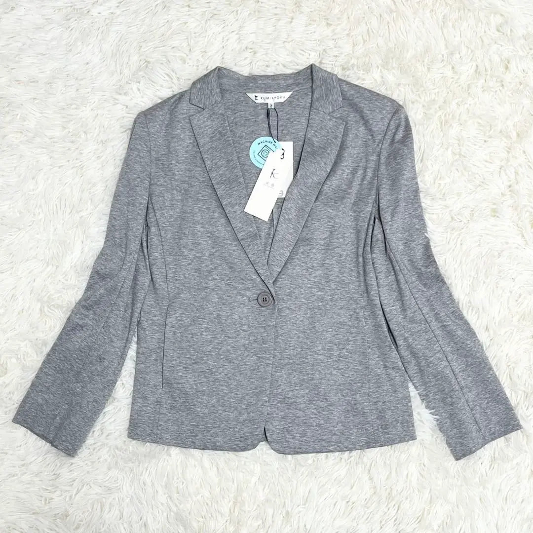 [New, unused] Suite Kumikyoku Swiss Cotton Smooth Jacket Gray