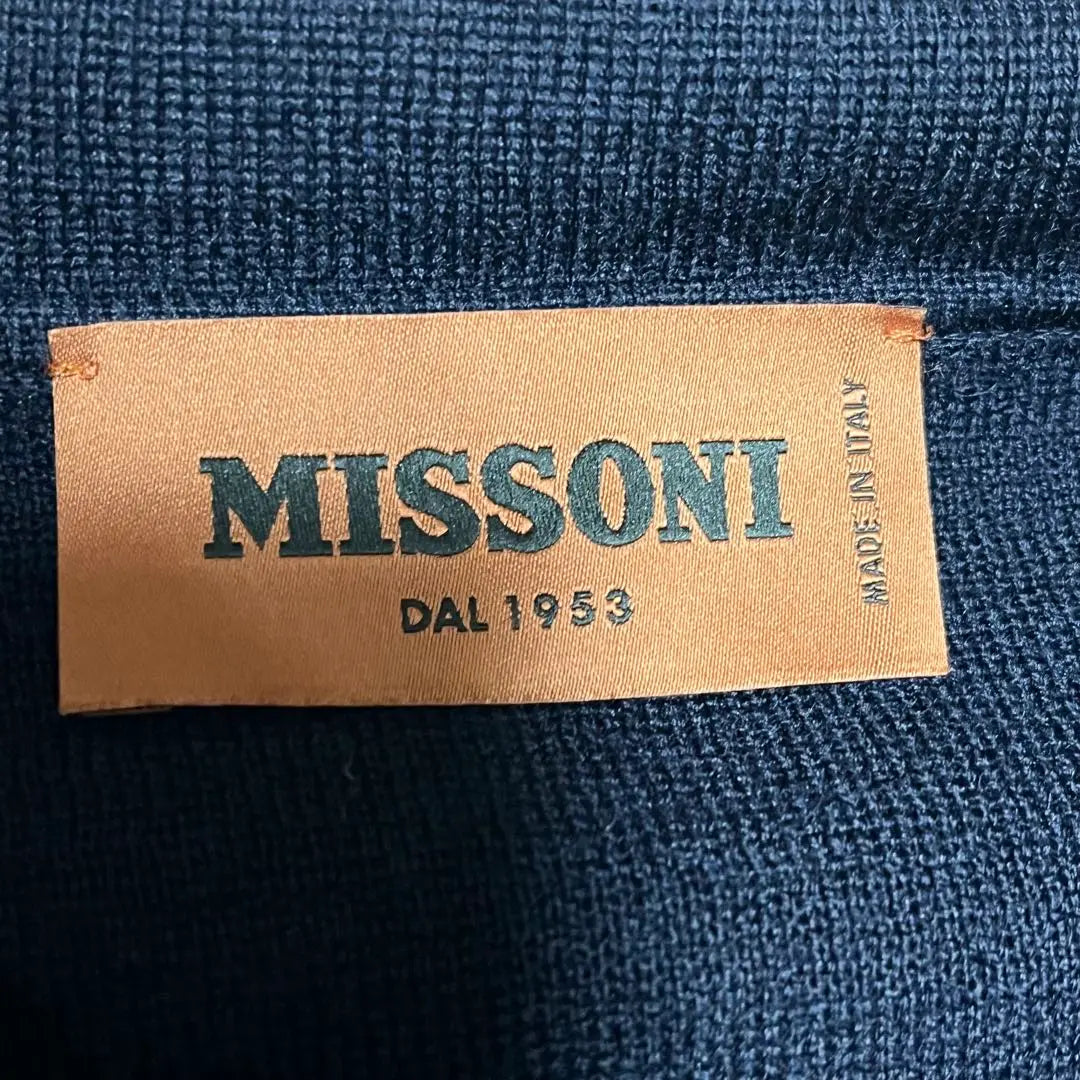 Current/Extremely beautiful MISSONI Missoni knit jacket Navy Italy