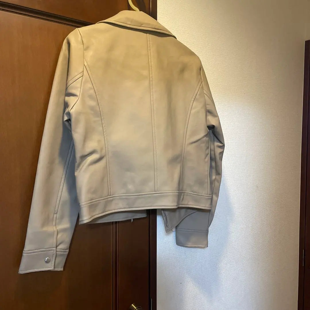 MARBLE Beige Single Rider Jacket M